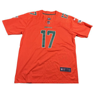Nike NFL Jaylen Waddle Jersey Men's Large Orange #17 Authentic Excellent Used